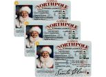 3 Pezzi Biglietto Di Babbo Natale, Biglietto, Vigilia Di Natale, Portachiavi, Regalo, Decorazione Per Albero Di Natale