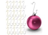 100X Ganci Per L'albero Di Natale - Ganci Per L'albero Ganci Per L'albero Di Natale In Oro E Argento: Ganci A Forma Di S Per Le Decorazioni Natalizie E I Baubles