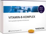 Medicom Vitamin B Complex Con Vitamine Del Gruppo B, Acido Pantotenico, Niacina, Acido Folico, Biotina, 60 Capsule, Normale Funzione Del Sistema Nervoso