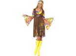 Smiffys - Costume "60S Groovy"" - Donna SM1037 (Xl) (Marrone/Giallo)"