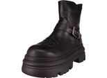 Buffalo Donna Stivale Elegante Dione Biker Boot Mid 1270127 Nero