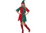Smiffys - Costume Da Uomo/Donna Unisex - Design Natalizio SM212 (M) (Rosso/Verde)