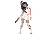 Smiffys - Costume Halloween - Donna SM2007 (Xs) (Bianco/Rosso)