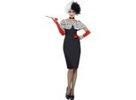 Smiffys - Costume Da "Signora Malefica"" - Donna SM2187 (Xl) (Nero/Bianco)"