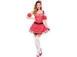 Smiffys - Set Di Costumi Da Donna "Madame Mouse"" SM2233 (S) (Rosso/Nero/Bianco)"