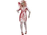 Smiffys - Costume - Donna SM2312 (L) (Bianco/Rosso)