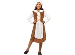 Smiffys - Costume - Ragazze SM2279 (146-152) (Marrone)