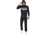 Smiffys - Costume Tuta "Anni '90"" - Uomo SM2560 (L) (Nero)"