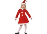 Smiffys - Costume - Ragazze SM348 (128-134) (Rosso)
