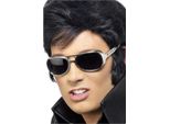 Smiffys - Occhiali Da Sole Unisex Uomo/Donna - Prop - Plastica SM717 (Taglia Unica) (Argento/Nero)