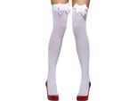 Fever - Calze Autoreggenti Da Donna SM417 (Taglia Unica) (Bianco)