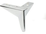 Gamba Per Mobili Star Argento Cromato, Altezza 10 Cm - Design Elegante E Resistente Per Un Arredamento Minimalista E Un'eleganza Senza Tempo.