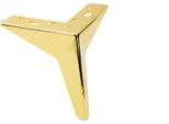 Base Per Mobili Star In Oro-Cromo, Altezza 13 Cm - Piedi In Metallo Eleganti E Resistenti Per Un Design Domestico Minimalista, Ideali Per Mobili Imbottiti E Mobili Tv.