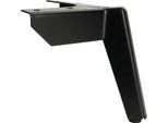 Gamba Per Mobili In Stile Loft Ancora Nera Opaca, Altezza 12 Cm - Elegante Struttura In Metallo Per Divani, Sedie E Cassettiere, Con Protezione Per Il Pavimento Inclusa.