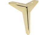 Gamba Per Mobili "Star"" In Cromo Oro, Altezza 15 Cm - Supporto Elegante E Stabile Per Mobili Di Design"