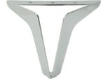 Gamba Per Mobili A Soppalco In Metallo Color Argento Cromato, Alta 15 Cm, Elegante Supporto Per Divani E Poltrone, Con Protezione Antiscivolo Per Il Pavimento.