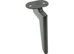 Base Per Mobili Di Design Loft In Nero Opaco, Altezza 15 Cm, Robusta Struttura In Metallo Con Piedini Di Protezione, Ideale Per Spazi Abitativi Moderni, Stile Minimalista E Finitura Elegante