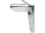 Gamba Per Mobili A Soppalco, Altezza 12 Cm, Cromata, Design Elegante Per Interni Moderni, Inclusi Cuscinetti Di Protezione Per Il Pavimento, Ideale Per Divani, Cassettiere, Mobili Tv