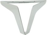 Gamba Per Mobili Loft Argento 13 Cm Cromo, Eleganti Piedini In Metallo Con Base Antiscivolo, Design Di Alta Qualità Per Un Arredamento Personalizzato