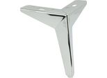 Gamba Per Mobili "Star"" In Cromo-Argento - Altezza 15 Cm, Design Moderno Per Mobili Eleganti, Ideale Per Applicazioni Versatili E Di Facile Montaggio."