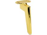 Gamba Per Mobili Loft In Metallo Cromato Oro 15 Cm - Design Elegante E Minimalista Con Base Antiscivolo Per Un Ambiente Moderno.