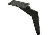 Gambe Per Mobili In Metallo Dal Design Loft In Nero Opaco, Alte 17 Cm, In Stile Industriale, Per Divani, Poltrone E Scaffali, Robuste Con Protezione Antiscivolo, Ideali Per Spazi Abitativi Moderni.