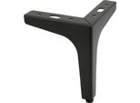 Gamba Per Mobili "Anchor"" In Nero - 15 Cm Piedini In Metallo Di Alta Qualità Per Un Design Elegante E Stabile"