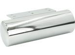 Zoccolo Per Mobili A Botte In Cromo Argento - Altezza 55 Mm, Lunghezza 150 Mm, Con Base Antigraffio - Eleganti Piedini In Metallo Per Interni Di Classe.