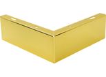 Gamba D'angolo In Cromo Color Oro, Altezza 5,5 Cm - Eleganti Gambe Per Mobili Con Finitura Metallica Di Alta Qualità, Ideali Per Mobili Da Salotto Eleganti E Design Minimalisti.