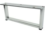 Gamba Per Mobili Cromata Argento, Altezza 90 Mm, Lunghezza 200 Mm, Design Elegante Con Imbottitura Protettiva Antigraffio, Ideale Per Divani E Cassettiere