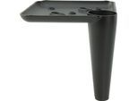 Spuntoni Per Gambe Di Mobili In Nero Opaco, Altezza 10 Cm - Design Elegante E Resistente In Metallo Per Divani, Cassettiere E Armadietti