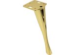 Elegante Supporto Per Gambe Di Mobili "Spitze"" In Cromo Color Oro, Alto 23 Cm, Ideale Per Divani, Poltrone E Interni Moderni."