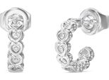 Orecchini Circolari Guess Silver Collection L.O.V.E. - Donna
