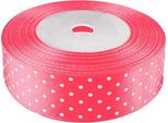 Nastro Di Raso A Pois Rosa 22M 25Mm