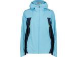 Cmp Unlimitech Damen Hardshell Jacke Clima Protect Mit Kapuze Blau 38
