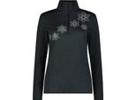 Cmp Maglia Da Sci Softech Da Donna Con Mezza Zip E Funzione Dry Nero 36