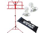 Leggio Keepdrum MUS2RD Rosso Con 10 Magneti