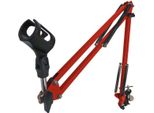 Keepdrum NB35 Rd Asta Microfonica Da Tavolo Rossa