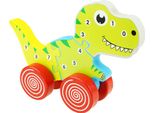 Puzzle Di Dinosauri In Legno 3D Con Ruote Estraibili