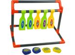 Gioco Di Abilità Di Lancio Di Dischi Su Un Bersaglio Per Bambini