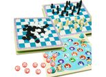 Set Di Giochi Arcade Con 4 Giochi: Ludo, Picconi, Carte Da Domino