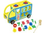Blocchi Didattici Per Ordinare I Numeri Delle Auto In Legno