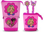 Astuccio Per Matite Barbie Pop Up Con 2 Penne Gel Cancellabili