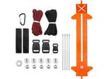 Kit Dima Per Braccialetti 2 In 1 - Tessitura Di Lunghezza Regolabile, Artigiano Fai Da Te - Kit Di Strumenti Per Paracord Con Cordino E Fibbie (Arancione)