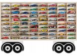 Scaffale Per Camion Con Molle, 80 Scomparti, Legno, Rimorchio Hot Wheels