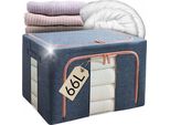 Organizzatore-Copertina Contenitore Per Biancheria Da Letto, Vestiti, Piumoni, Coperte 50X40X33 66L