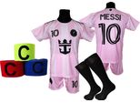 Set Calcio Bambino Messi + Calzettoni + Fascia - Misura 158