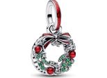 Pandora Moments Charm Holiday Wreath Argento 794238C01
