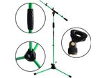 Keepdrum MS106 Gr Verde Supporto E Morsetto Per Microfono