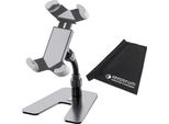 K-M 19756 Supporto Da Tavolo Per Smartphone Con Panno In Microfibra